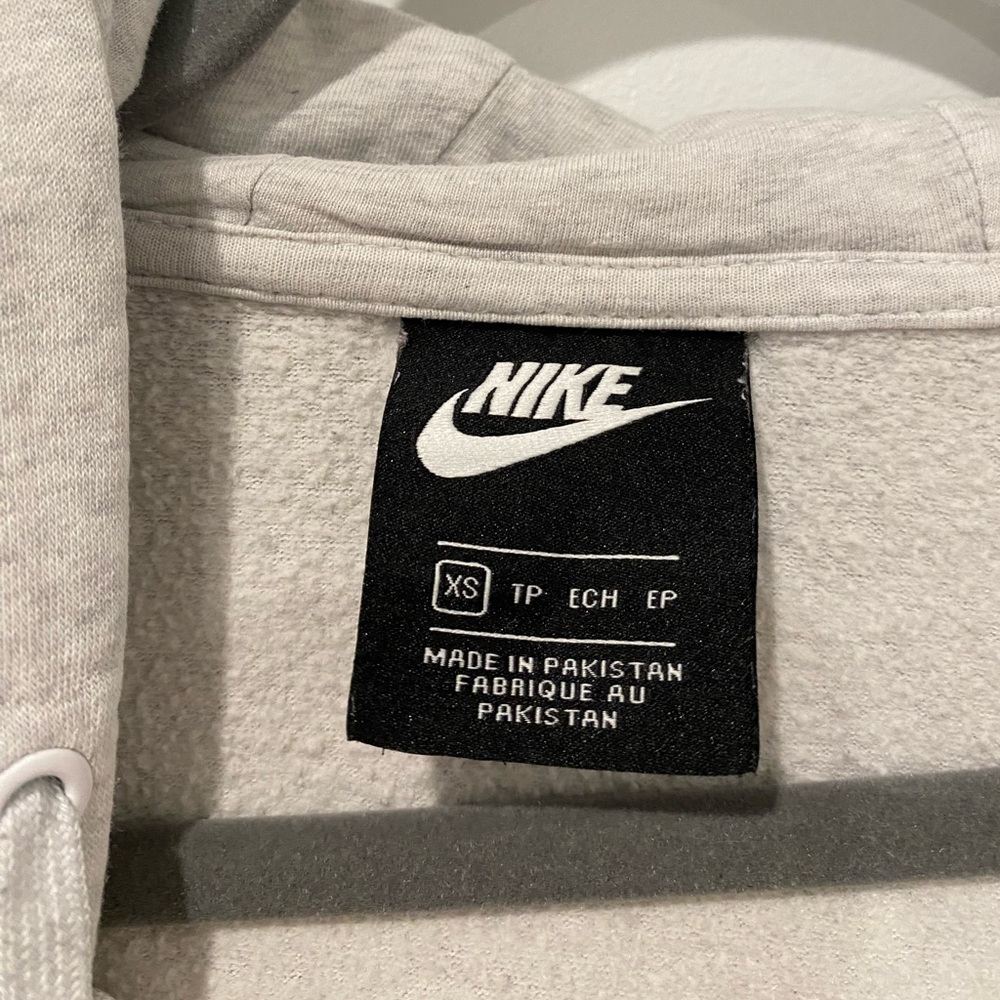 Nike Light Gray Zip Sweatshirt